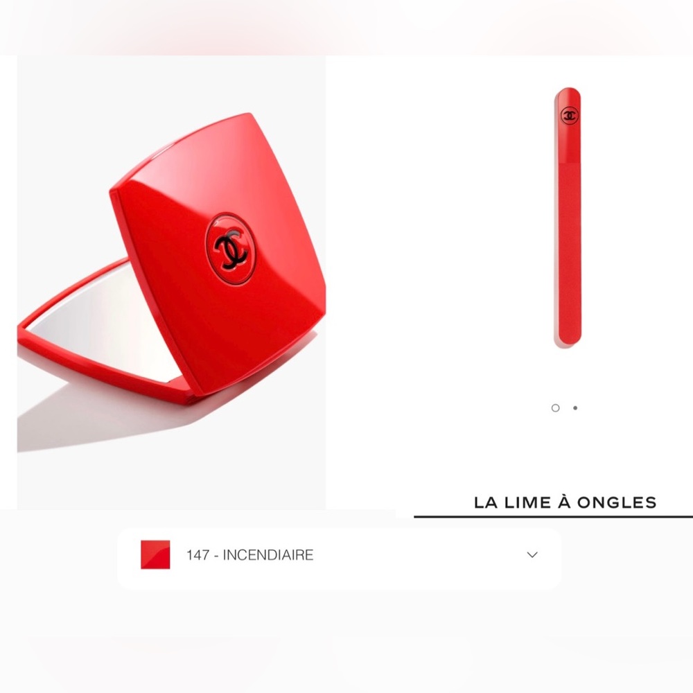 Chanel Mirror and nail filer set